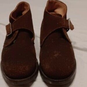 Alan McAfee brown Suede Chukka Boots Men's 12 with Buckle Closure Sophisticated